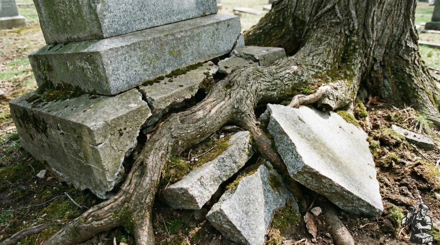 povrezhdenie-pamyatnika-kornyami-derevev1